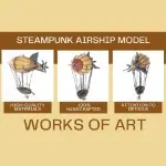 AJ062 Steampunk Airship 